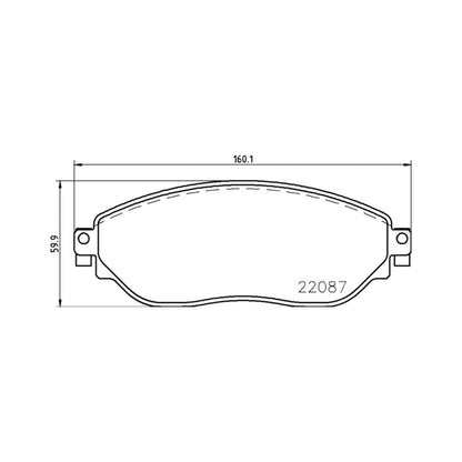 Przednie klocki hamulcowe Brembo