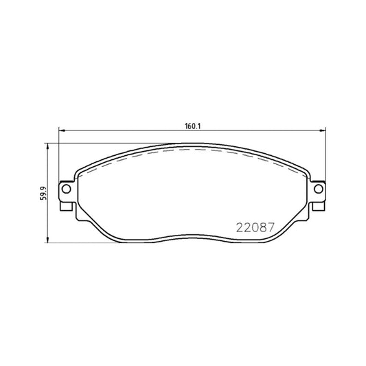 Przednie klocki hamulcowe Brembo