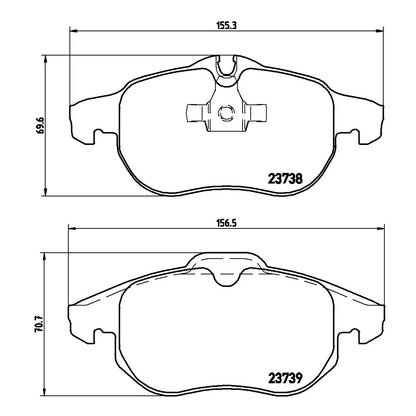 Klocki hamulcowe przednie Brembo
