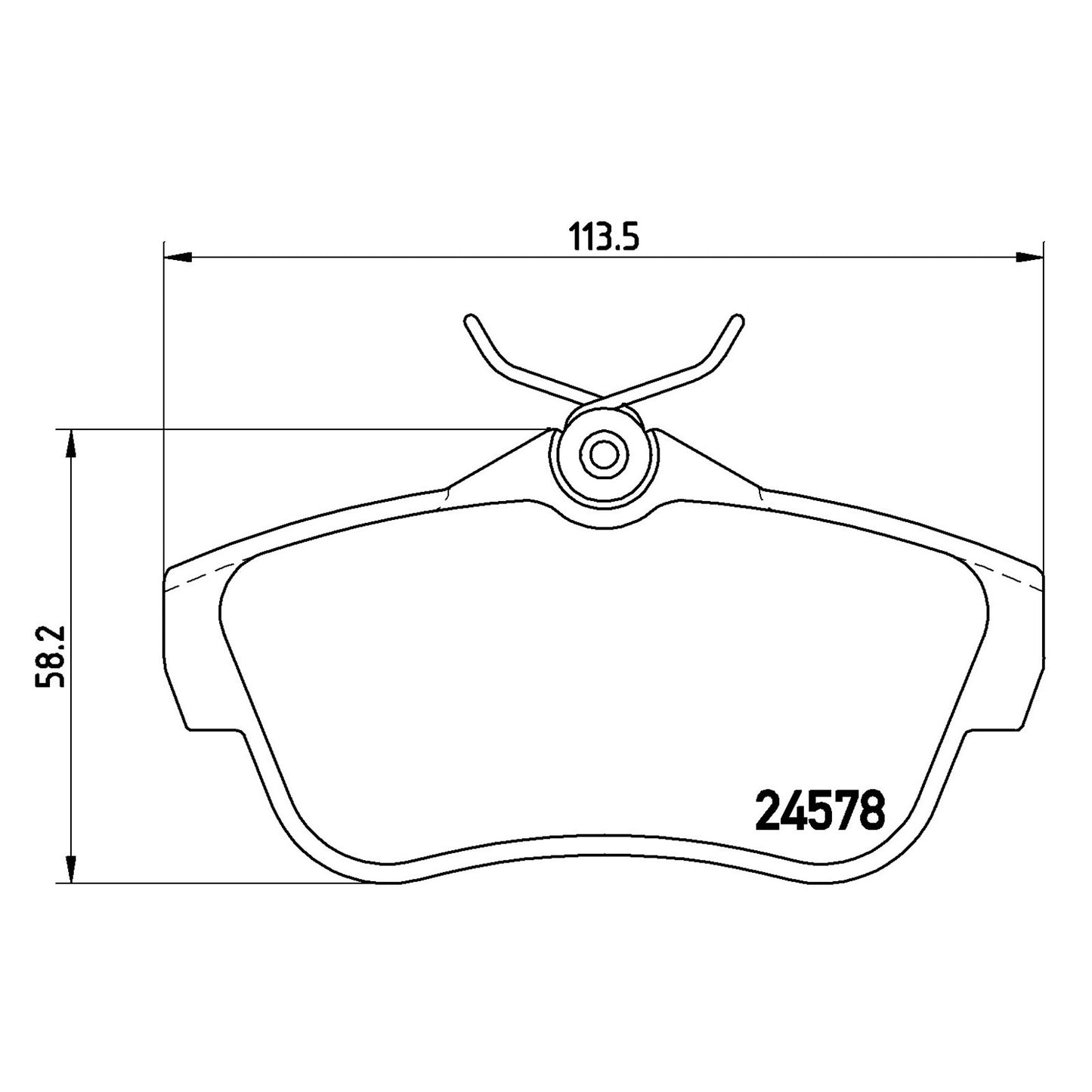 Klocki hamulcowe tylne z akcesoriami Brembo