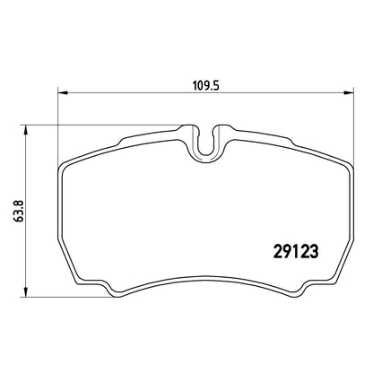 Tylne klocki hamulcowe Brembo