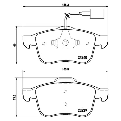 Klocki hamulcowe przednie Brembo