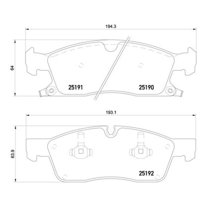 Przednie klocki hamulcowe Brembo