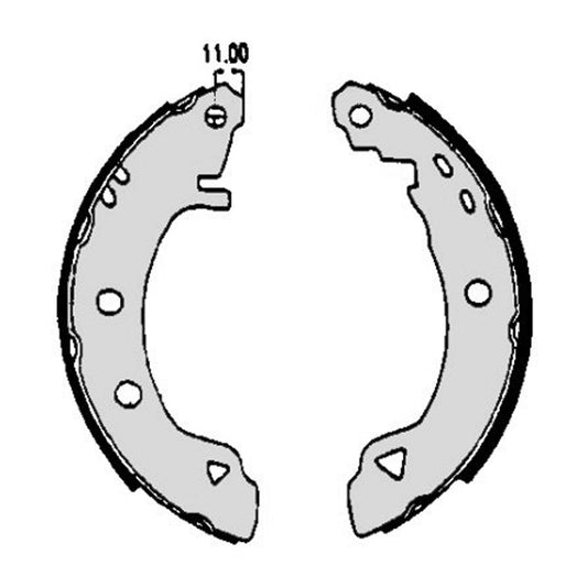 Zestaw szczęk hamulcowych Brembo