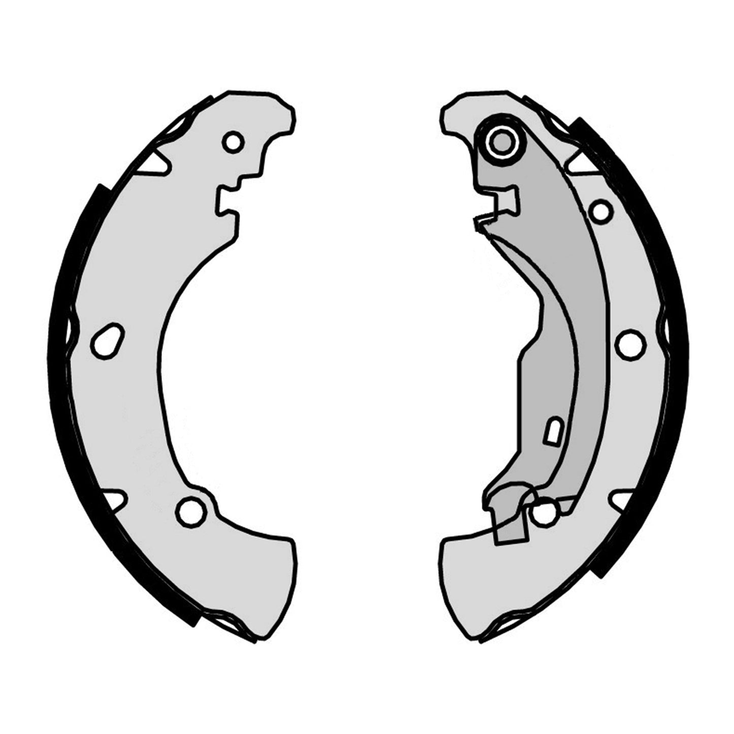 Zestaw szczęk hamulcowych Brembo