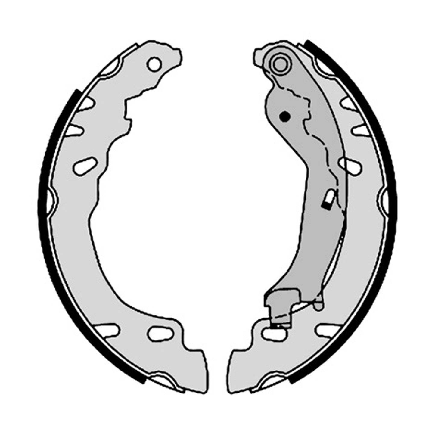 Zestaw szczęk hamulcowych 180 Ø Brembo
