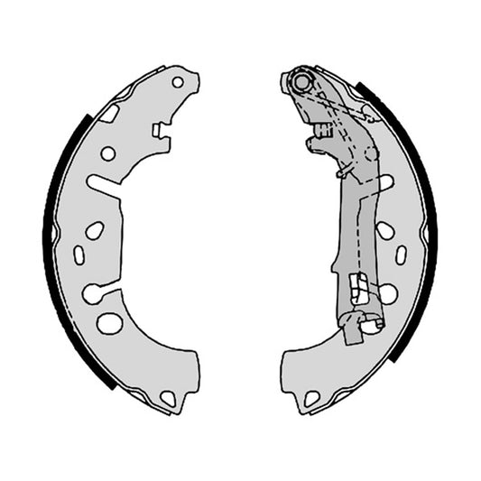 Zestaw szczęk hamulcowych Brembo