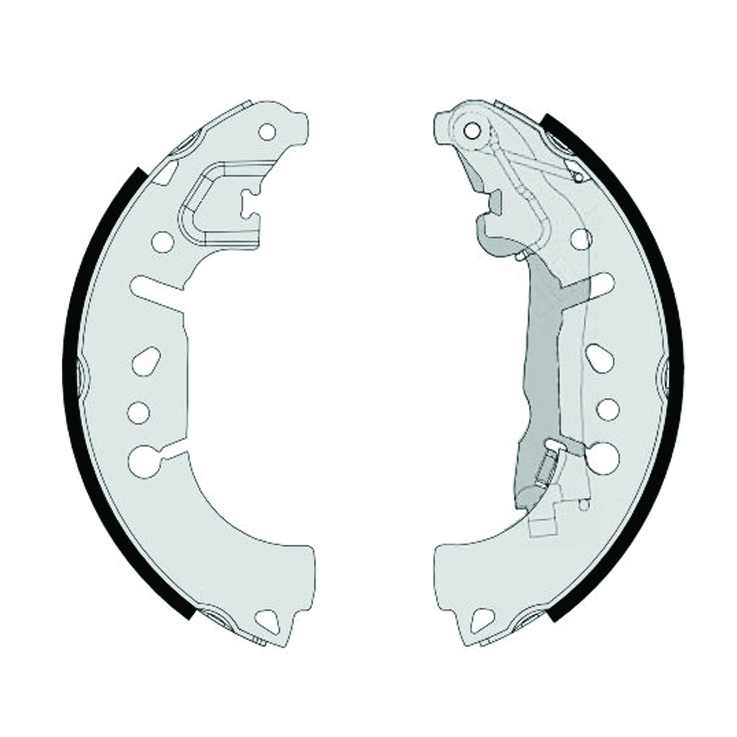 Zestaw szczęk hamulcowych Brembo