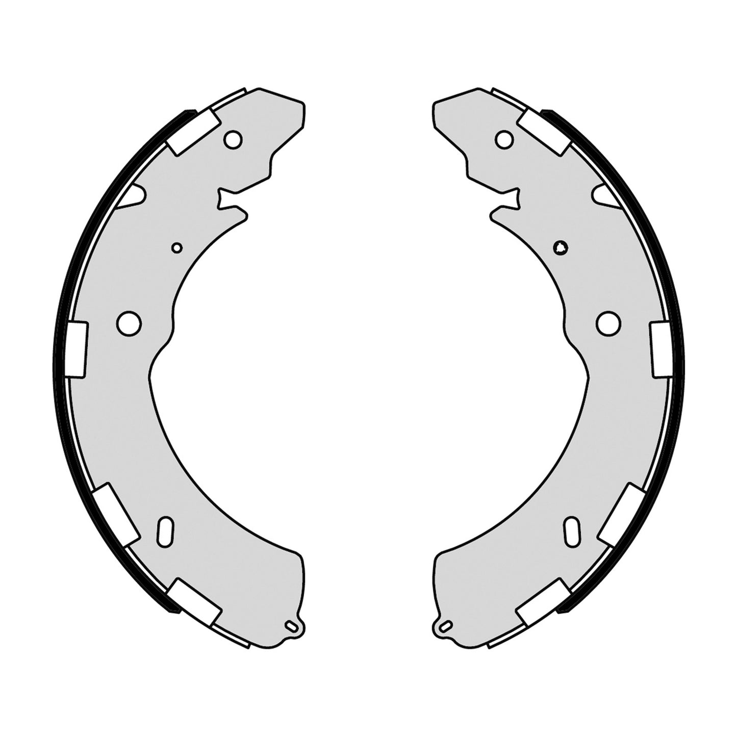 Zestaw szczęk hamulcowych tylnych Brembo