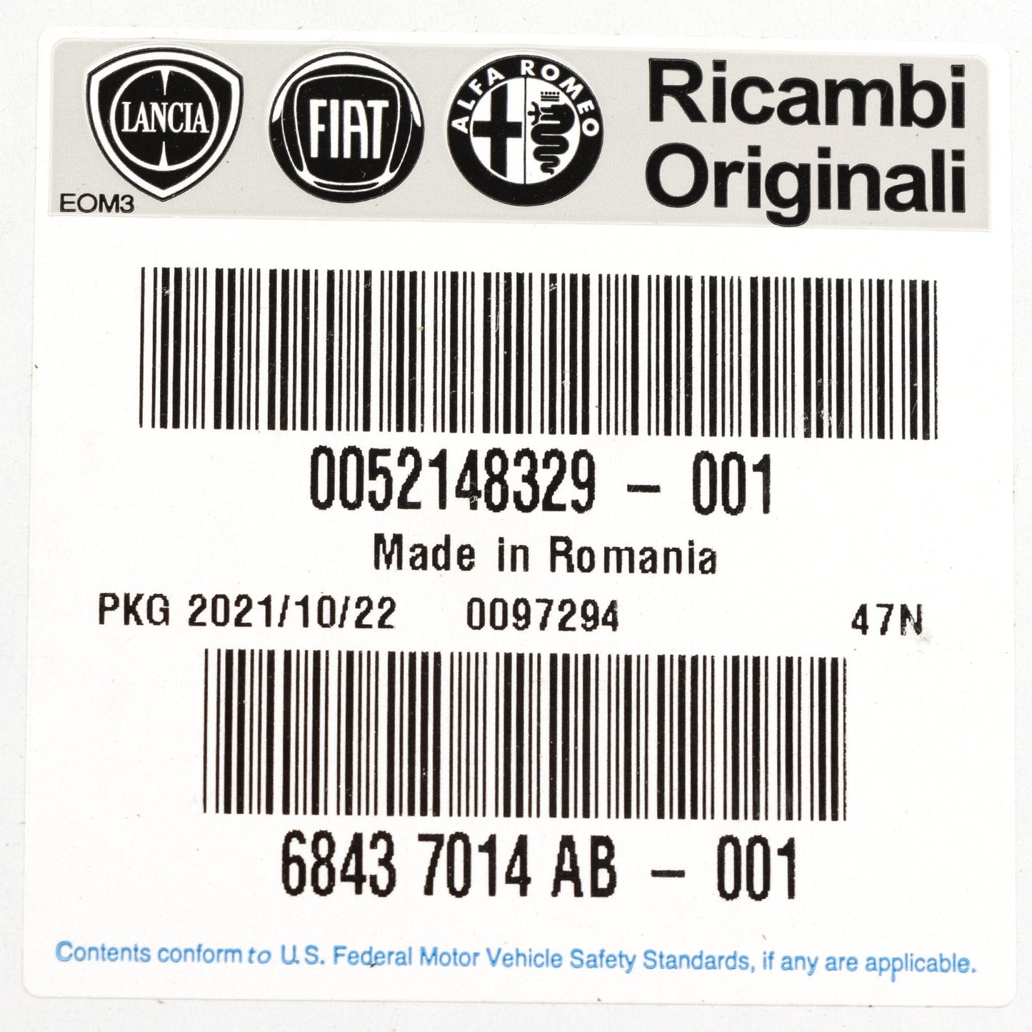 Czujnik ABS prędkości obrotowej przednich kół L=1120 mm OE 51725099