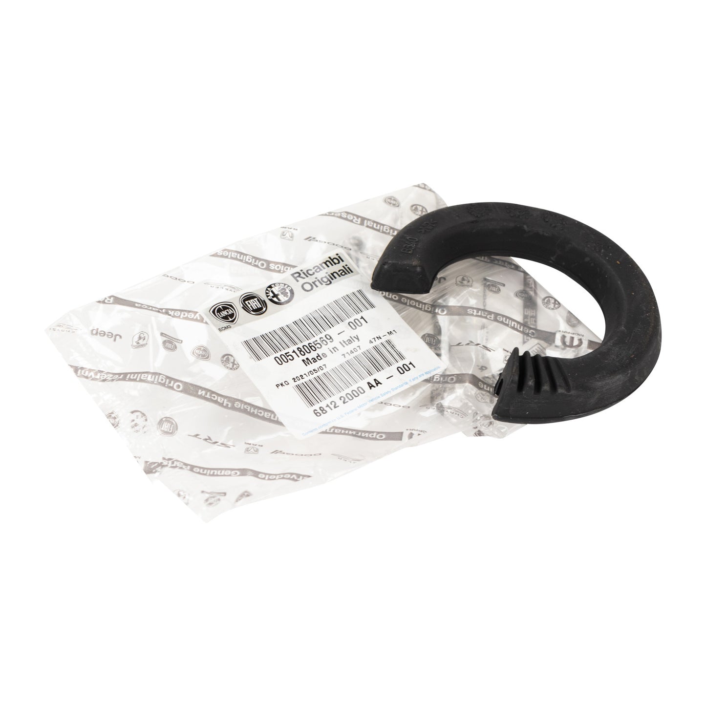 Podkładka sprężynowa Gumowy pierścień z tyłu na dole