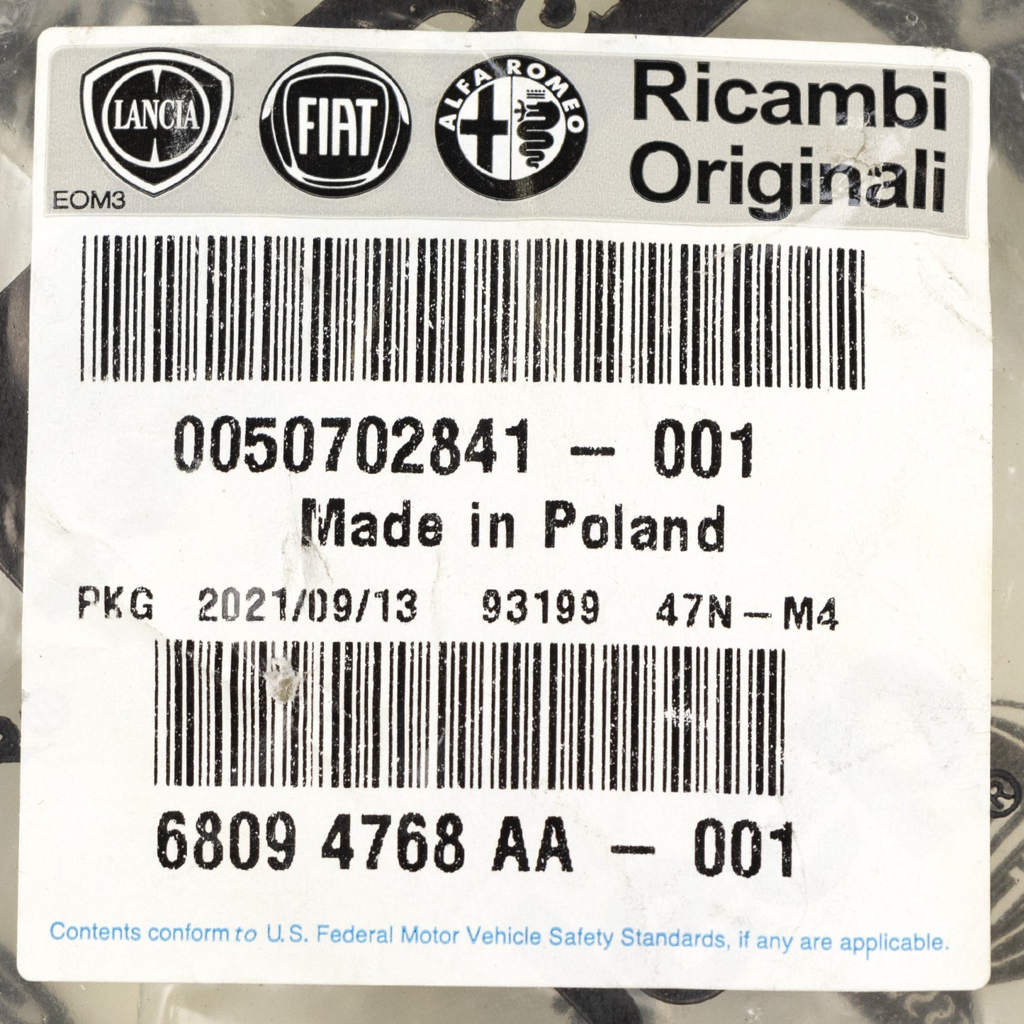 Gumowe łożysko amortyzatora prawe lub lewe OE 50702841