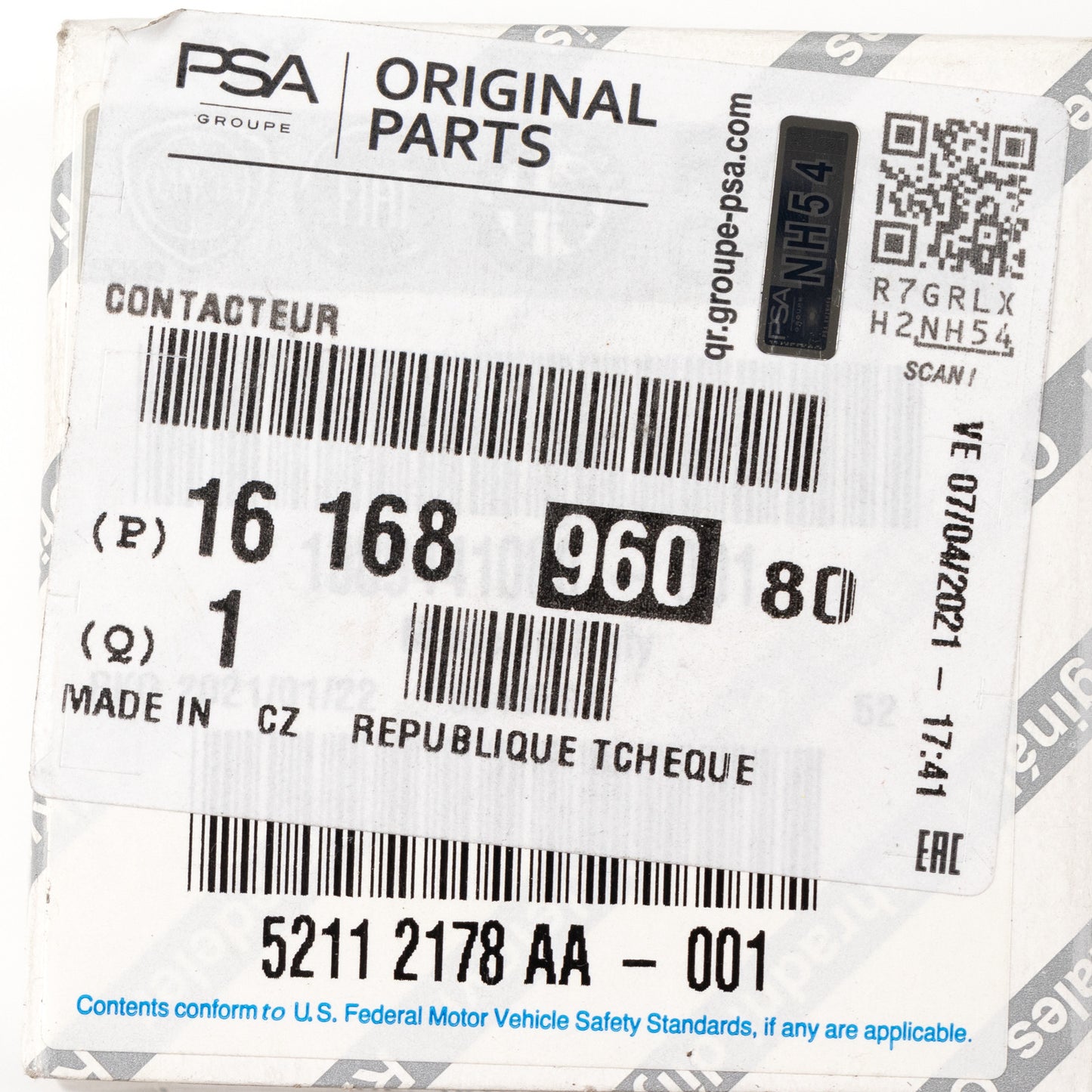 Przełącznik zapłonu, przełącznik rozruchu PSA OE 1616896080