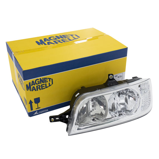 Reflektor przedni lewy z silnikiem nastawnym Magneti Marelli