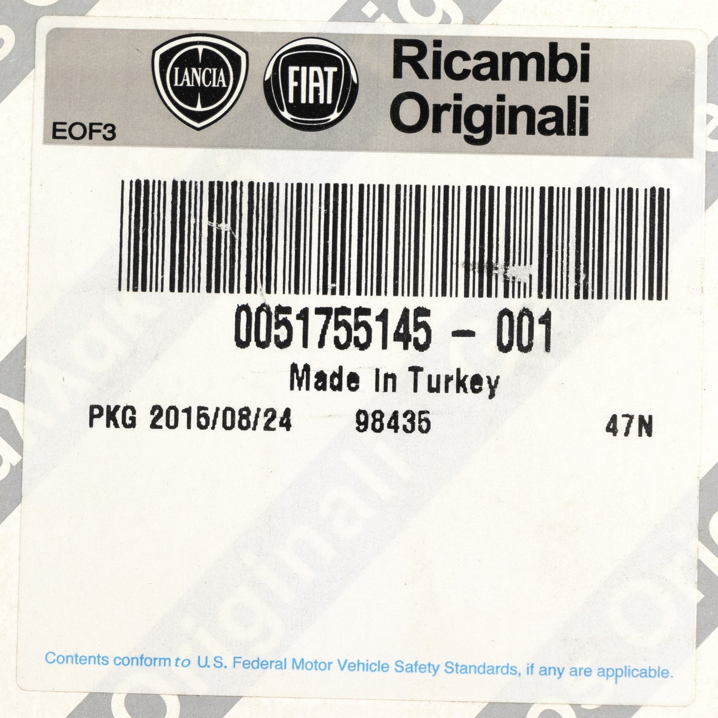 Tylne lewe światło tylne z częścią elektryczną, oryginalne Fiat 51755145