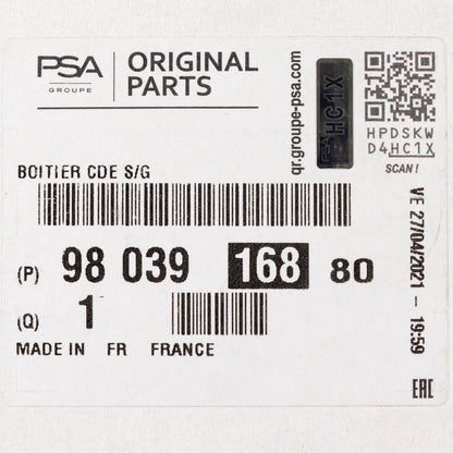 Sterownik poduszki powietrznej PSA OE 9803916880