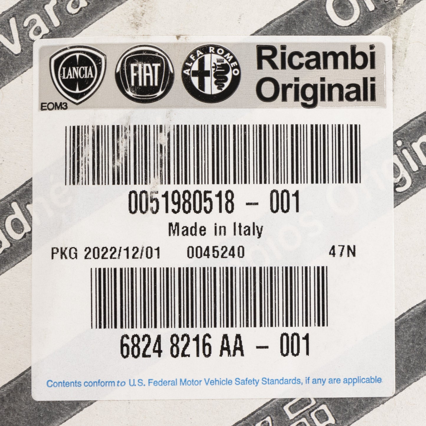 Podnośnik elektryczny przedni lewy z silnikiem OE 51980518