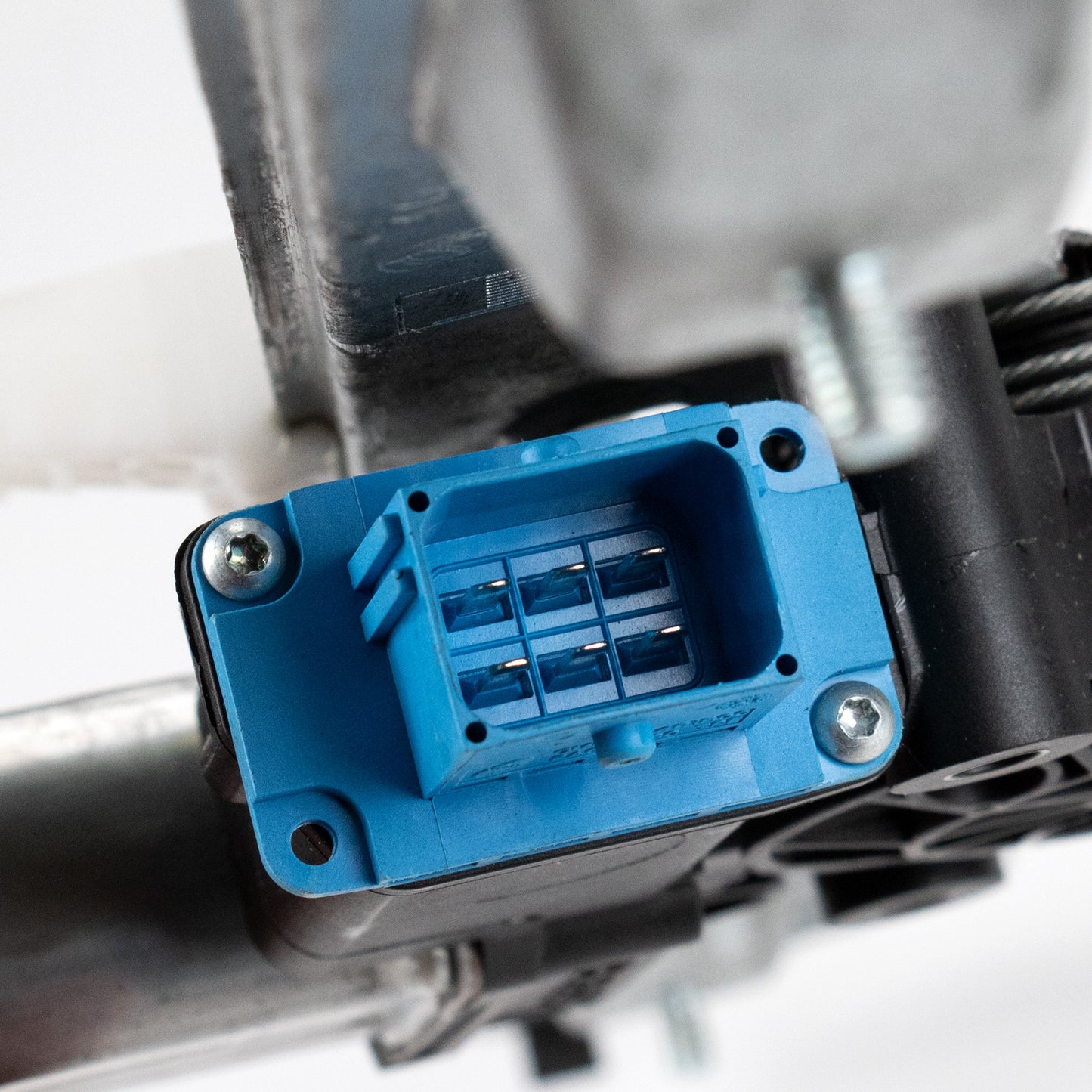 Podnośnik elektryczny tylnej szyby lewej strony, oryginalny