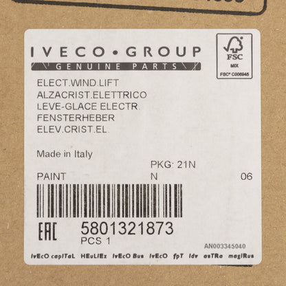 Podnośnik szyby po prawej stronie