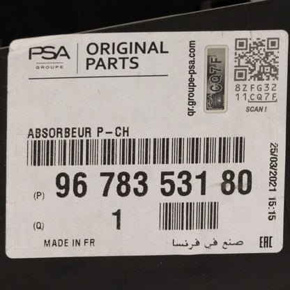 Amortyzator uderzeń, zderzak PSA OE 9678353180