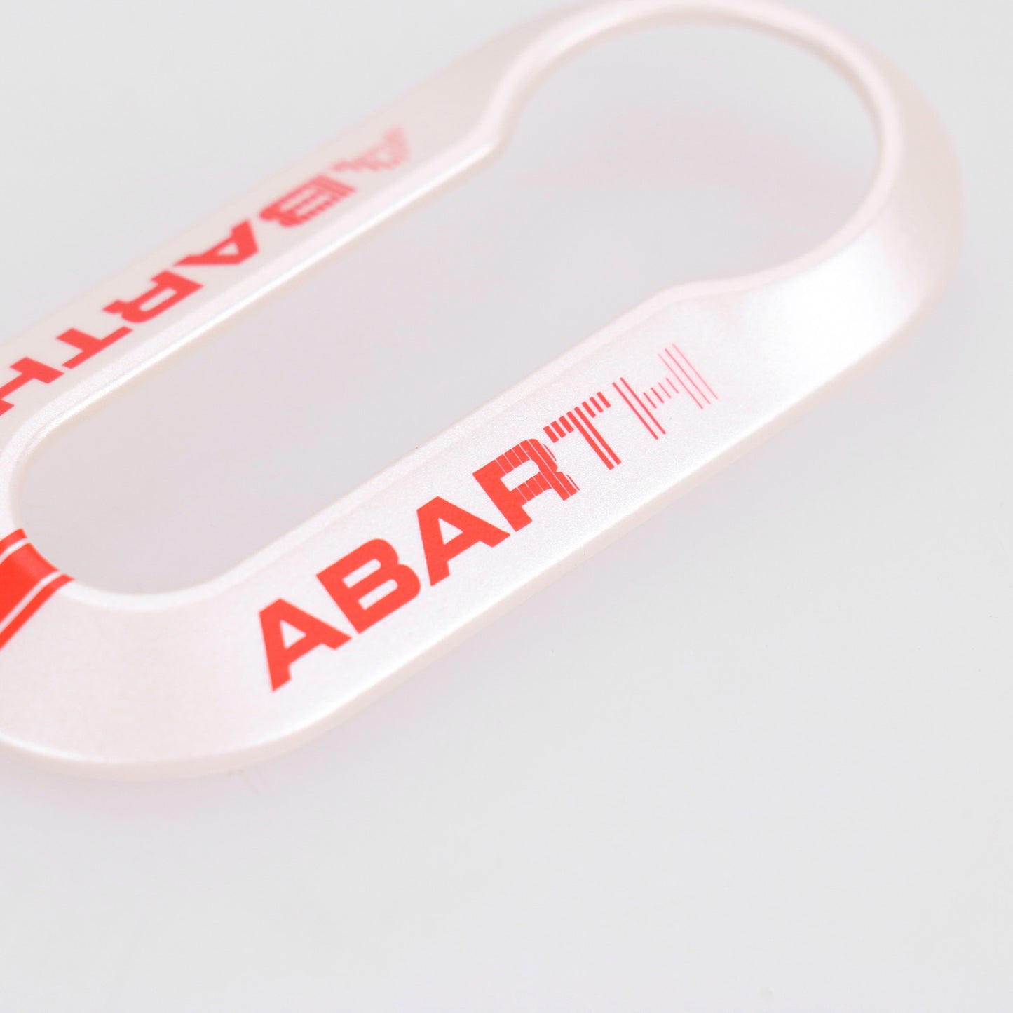 Zestaw osłon kluczyków Abarth czarno-biały oryginalny