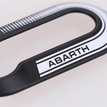 Zestaw osłon kluczyków Abarth czarno-biały oryginalny