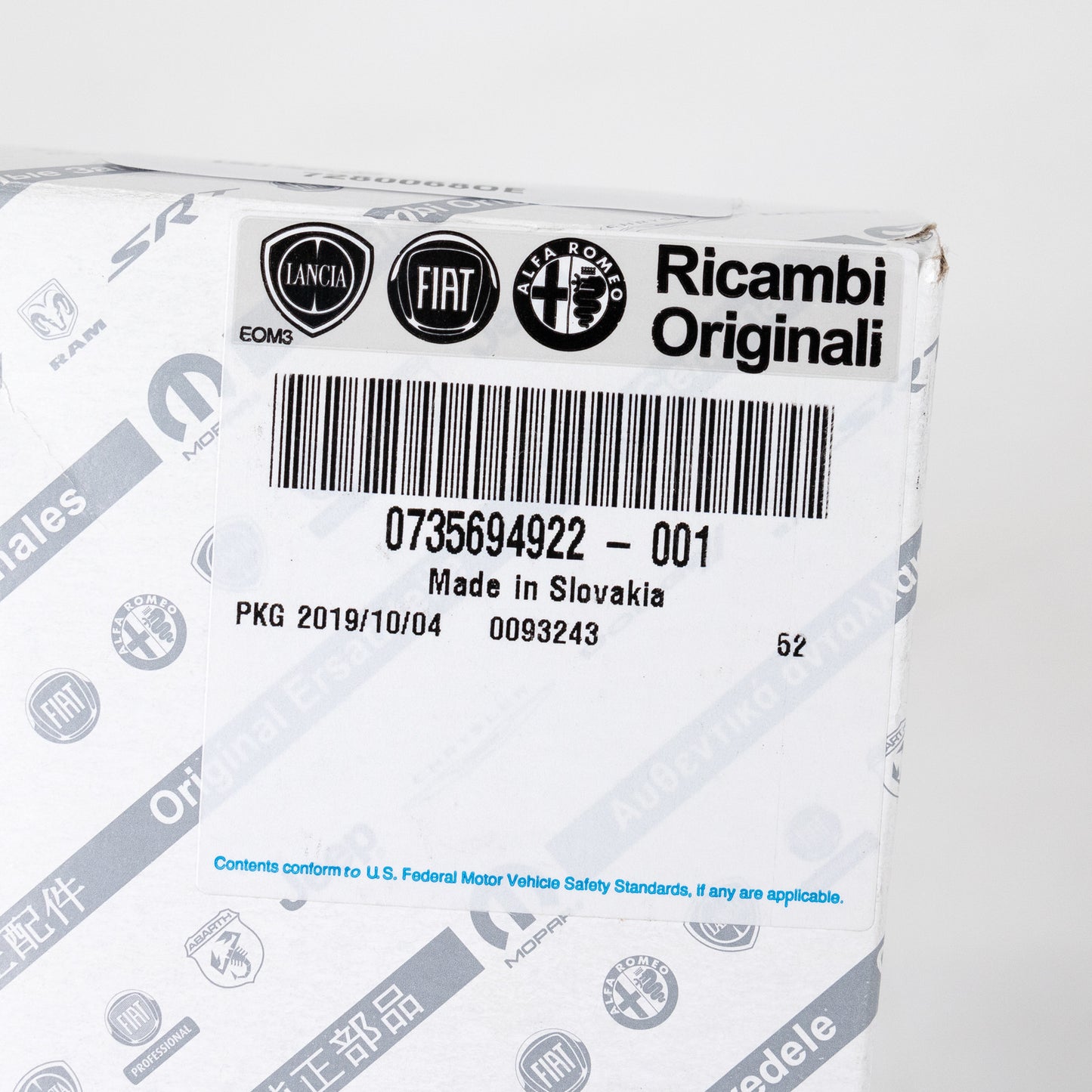 Klamka chromowana lewa bez cylindra oryginalna