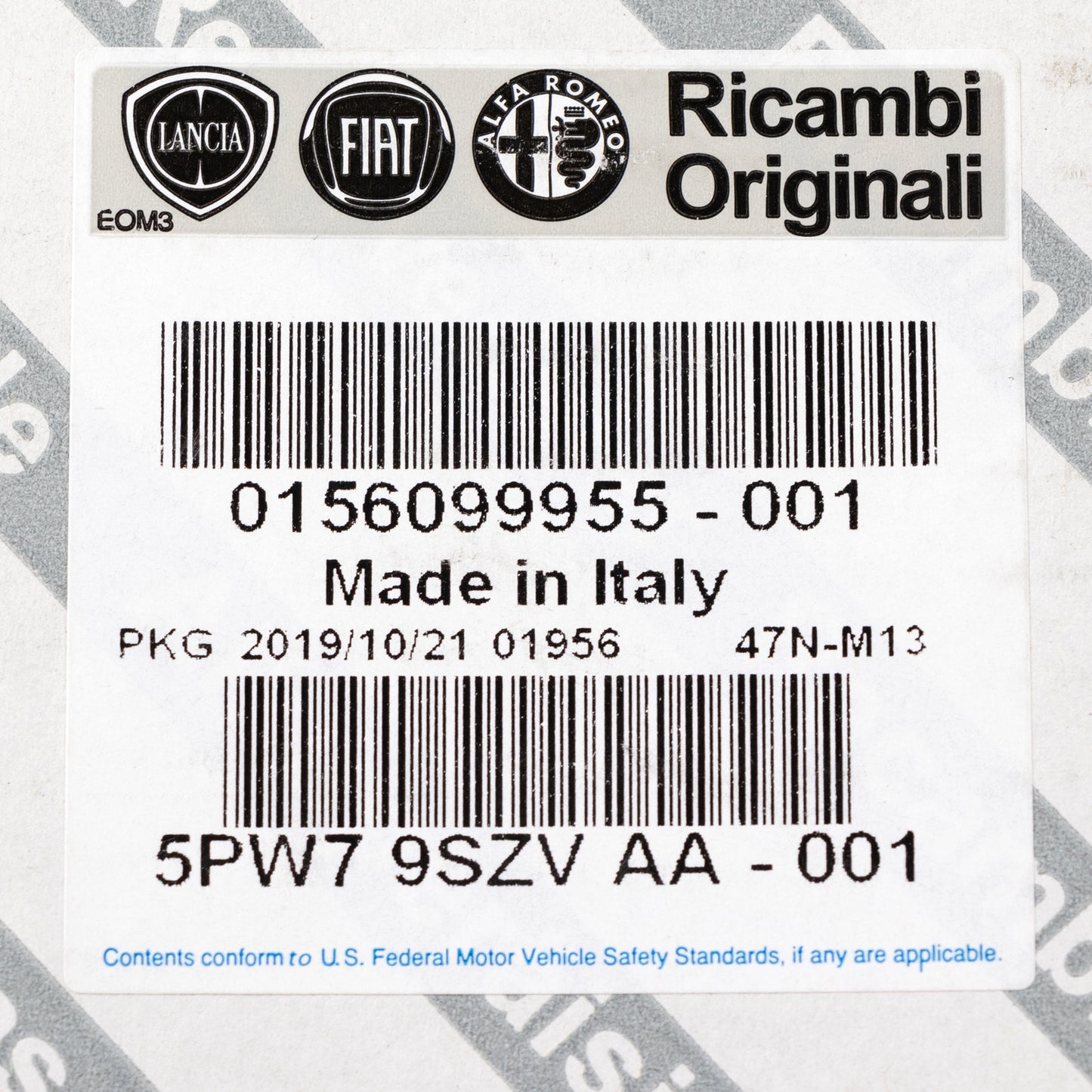 Klamka drzwi przednich lewych z tworzywa sztucznego o wyglądzie aluminium, oryginalna FCA 156099955