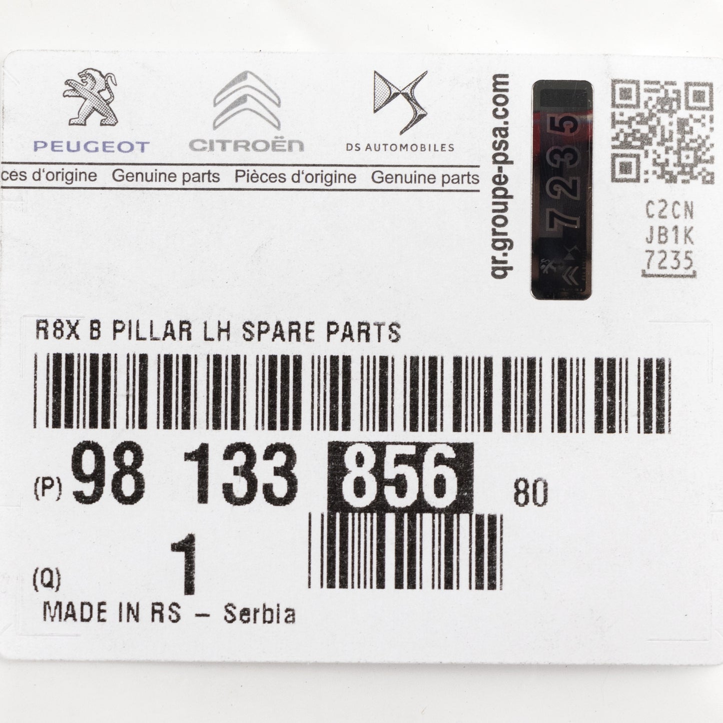 Listwa ozdobna PSA OE 9813385680