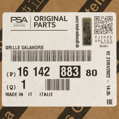 Kratka chłodnicy PSA OE 1614288380