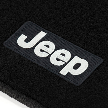 Zestaw 4 czarnego dywaników z logo Jeep Oryginalny