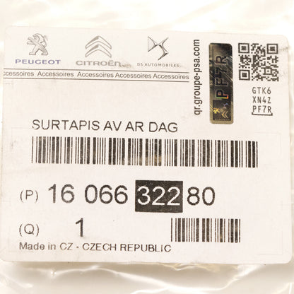 Zestaw 4 mat podłogowych PSA OE 1606632280 Gumowe Czarne