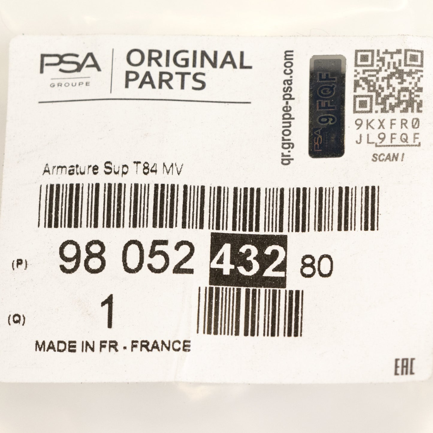 Zderzak przedni PSA OE 9805243280
