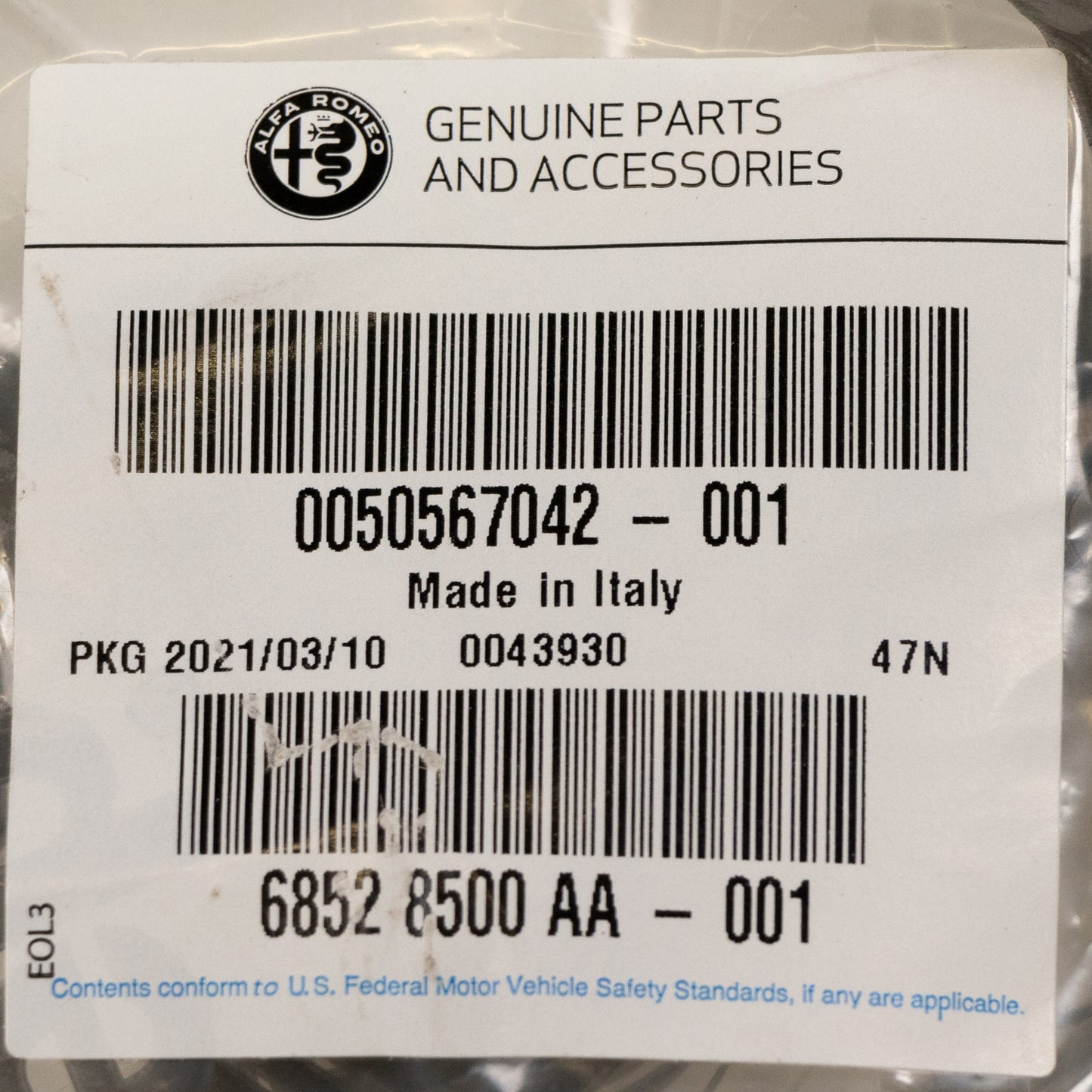 Osłona nadkola przednia lewa część przednia oryginalna