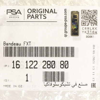 Listwa ozdobna, listwa ochronna przedniego zderzaka PSA OE 1612228080