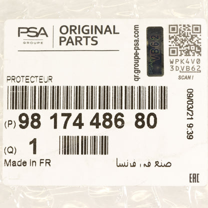 Listwa ozdobna, listwa ochronna zderzaka tylnego PSA OE 9817448680