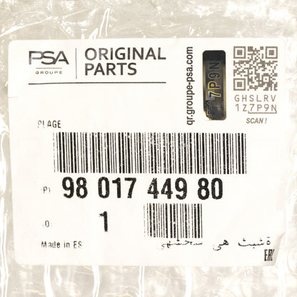 Uchwyt przedniego zderzaka PSA OE 9801744980