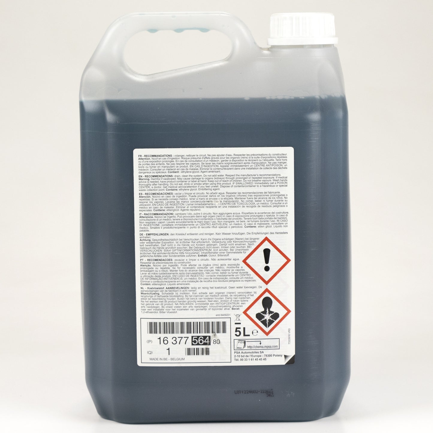 Oryginalny płyn chłodzący 5 l niebiesko-zielony Glysantin® G33 1637756480