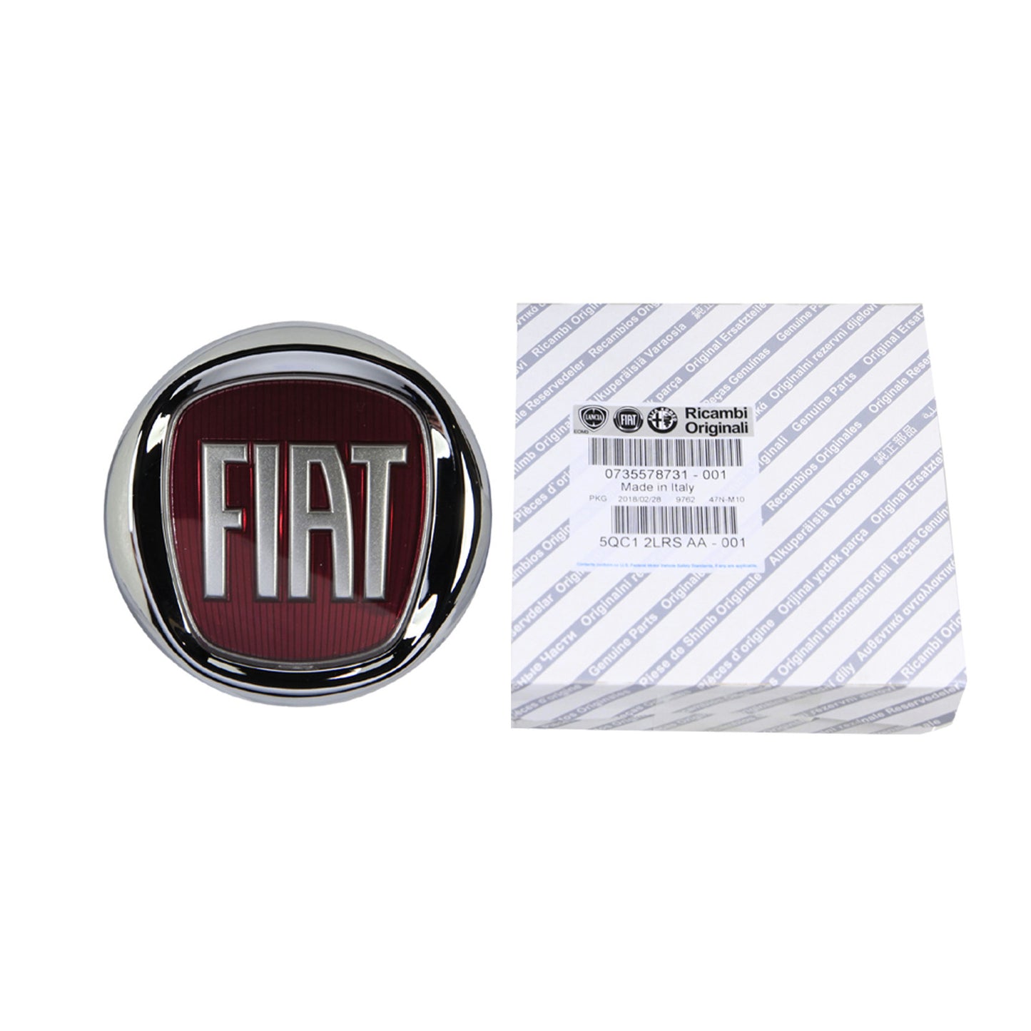 Emblemat tylnej klapy Fiat od roku produkcji 09/2007 Oryginalny