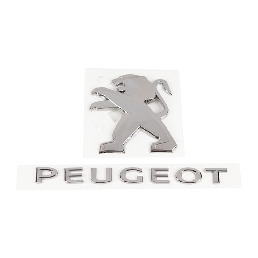 Emblemat na tylnej klapie Peugeot Logo