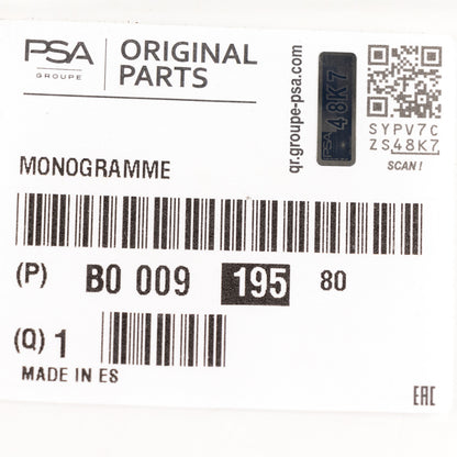 Napis „108” PSA OE B000919580
