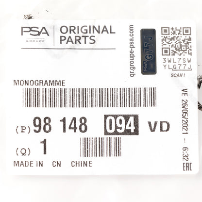 Napis „Jumpy” PSA OE 98148094VD