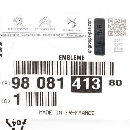 Emblemat na maskę silnika PSA OE 9808141380