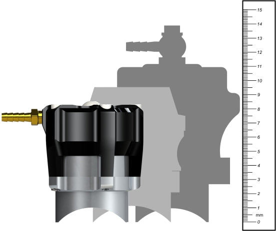 Zawór GFB DV+SV52 Universal SV52 - High Flow/High Pressure Racing Dump Valve (Alloy Weld On)
